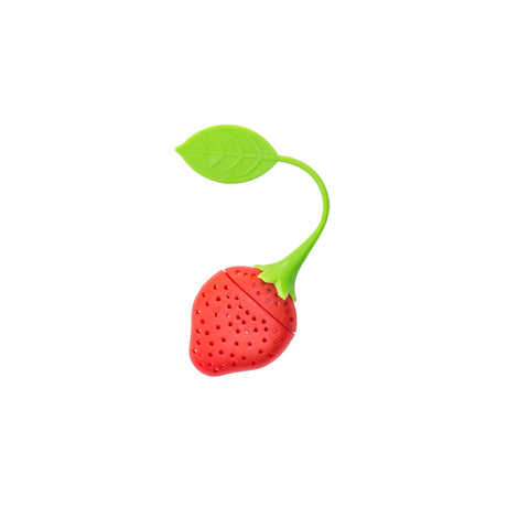 Strawberry Leaf Silicone Tea Strainer - ADAMO CO.
